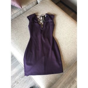 Fashion Nova- Plum mini dress